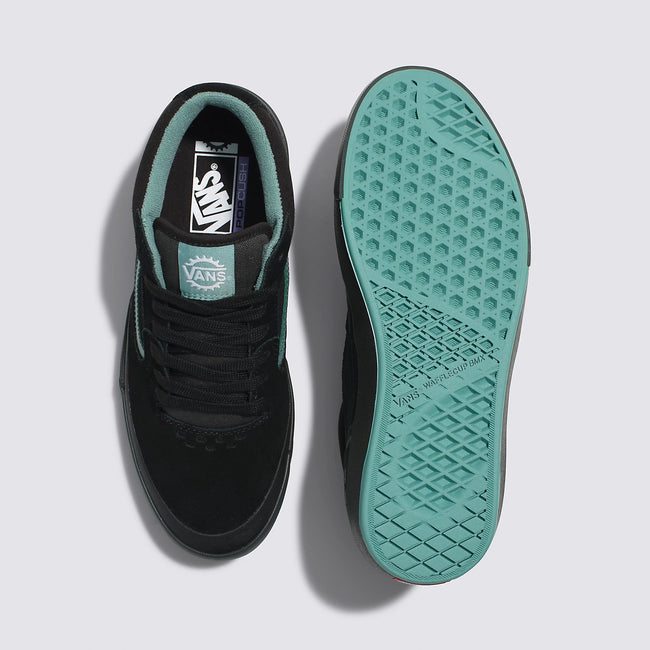 Vans Style 114 BMX Shoes-Black/Teal - 4