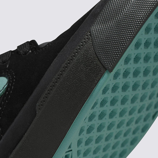 Vans Style 114 BMX Shoes-Black/Teal - 6