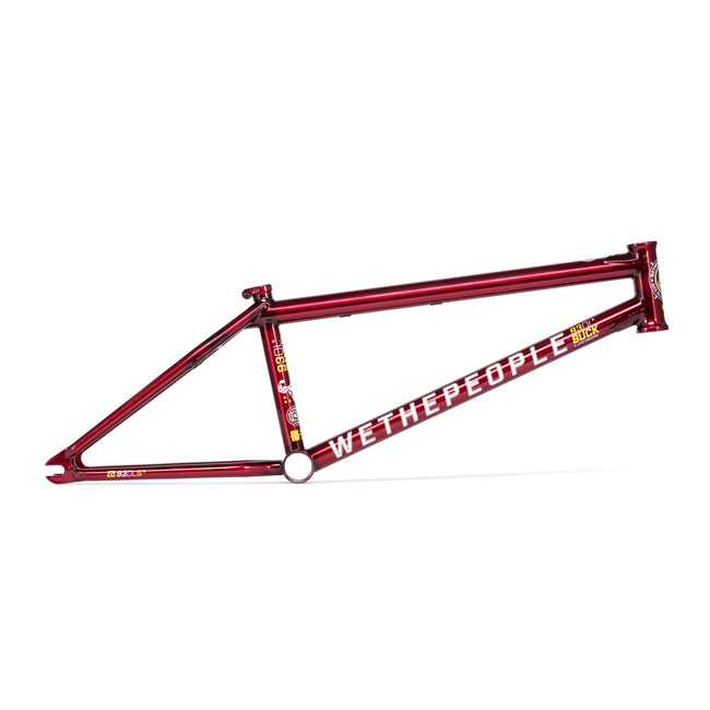We The People Buck BMX Freestyle Frame-Translucent Red - 1