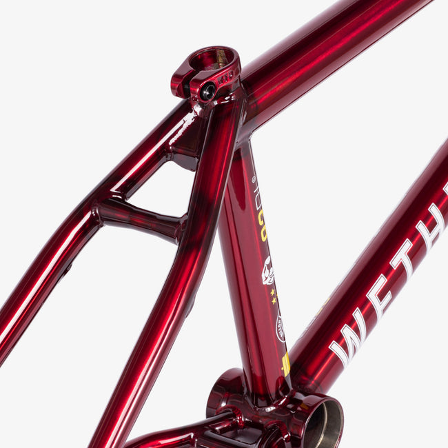 We The People Buck BMX Freestyle Frame-Translucent Red - 3