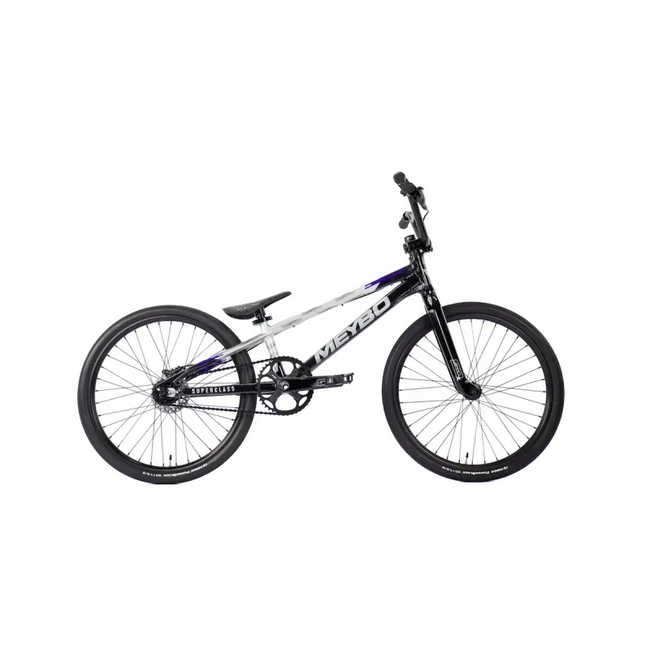 Meybo Superclass Cruiser Pro XXL (22"TT) BMX Race Bike-Black/Grey/Purple - 1