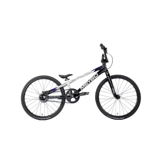 Meybo Superclass Junior (18.7"TT) BMX Race Bike-Black/Grey/Purple - 1