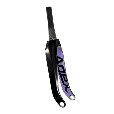 Pride Racing Apex Carbon BMX Fork-20"x1 1/8"-Black/Galactic Irridium
