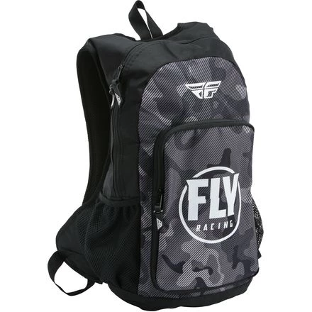 Fly Racing Jump Pack Backpack- Black/Grey/White Camo - 5