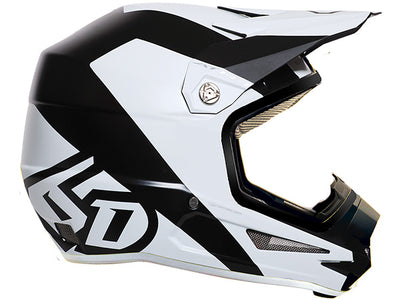 6D ATR-1Y Youth Helmet-Wedge Matte Black/White