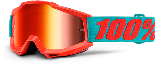 100% Accuri Goggles-Passion Orange-Mirror Red Lens - 1