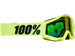 100% Accuri Youth Goggles-Fluorescent Yellow-Mirrored Red Lens - 1