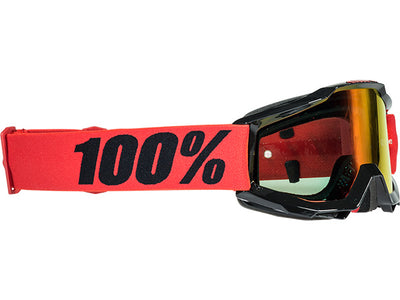 100% Accuri Youth Goggles-Inferno-Mirrored Red Lens