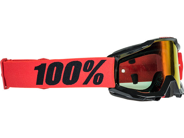 100% Accuri Youth Goggles-Inferno-Mirrored Red Lens - 1