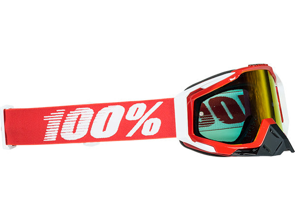 100% Racecraft Goggles-Fire Red-Mirrored Red Lens - 1