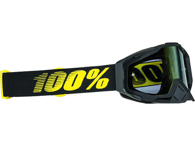 100% Racecraft Goggles-Raceday-Mirrored Gold Lens
