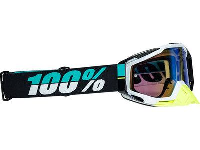 100% Racecraft Goggles-St Barth-Mirrored Green Lens