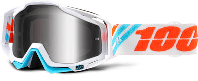 100% Racecraft Goggles-Calculus Ice-Mirror Silver Lens