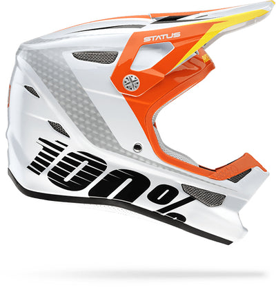 100% Status BMX Race Youth Helmet-DDay White