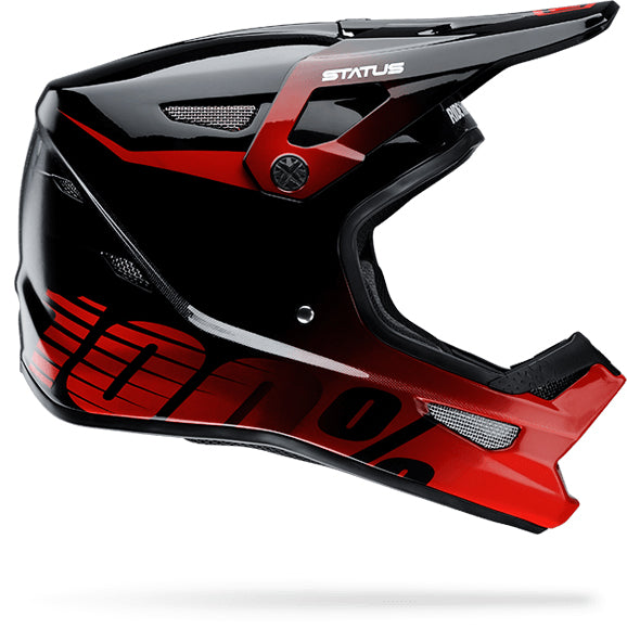 100 dirt bike helmet 100% Status BMX Race Helmet-Selecta Red at J&R Bicycles – J&R Bicycles, Inc