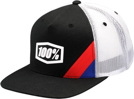 100% Snapback Trucker Hat-Cornerstone Black - 1