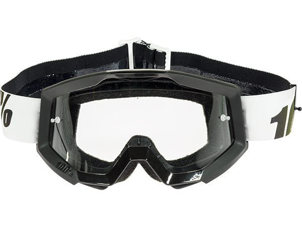 100% Strata Moto Goggles-Black Lime - 2