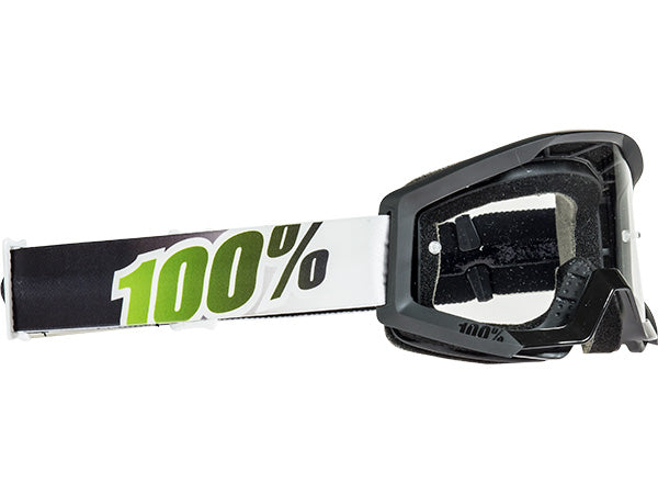 100% Strata Moto Goggles-Black Lime - 1