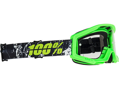 100% Strata Moto Goggles-Crafty Lime