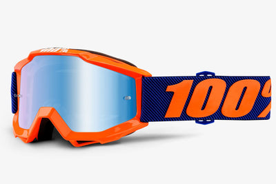100% Accuri Youth Goggles-Origami-Mirror Blue Lens