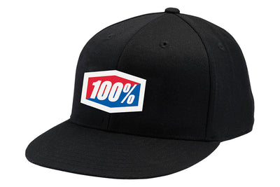 100% Essential J-Fit Flex Fit Hat-Black