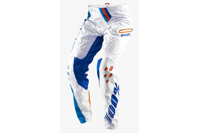 100% R-Core DH BMX Race Pants-White - 1