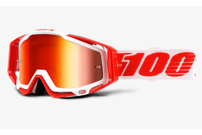 100% Racecraft Goggles-Bilal-Mirror Red Lens