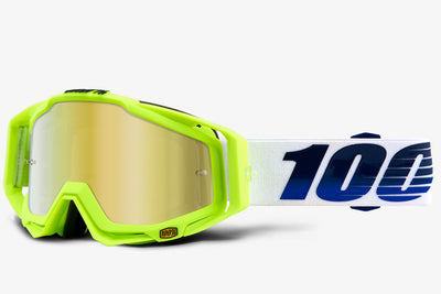 100% Racecraft Goggles-GP21-Mirror Gold Lens