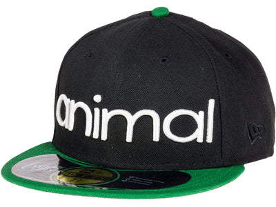 Animal Snapback Hat-Black/White/Green-7 3/4"