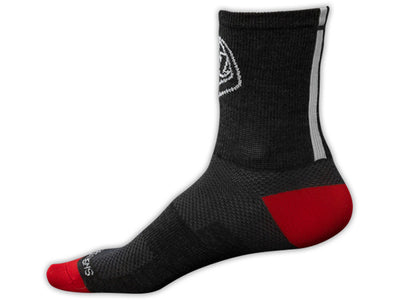 Troy Lee Wool Performance Crew Socks-Black/Red