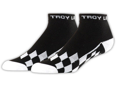 Troy Lee Quarter Crew Socks 3-Pack-Checker-Black