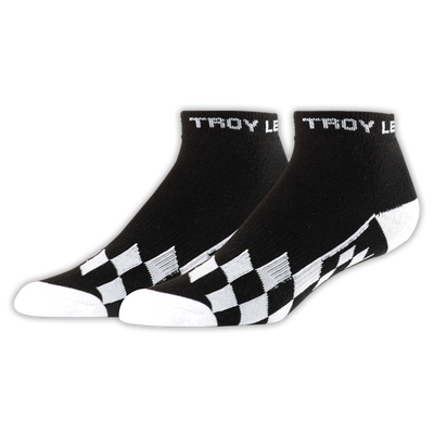 Troy Lee Crew Socks-Checkered-Black/White