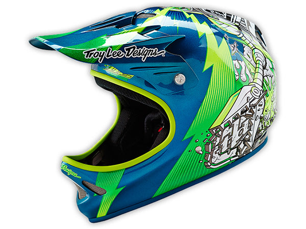 Troy Lee D2 Invade Helmet-Green - 1