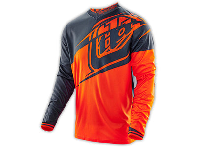 Troy Lee 2016 GP BMX Race Jersey-Flexion Orange/Gray