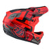 Troy Lee Designs D3 FIberlite Speedcode Helmet-Red - 3