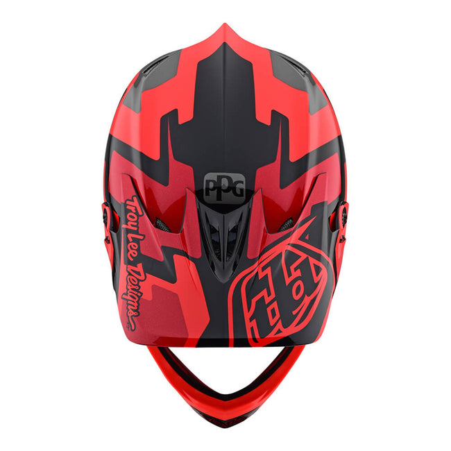 Troy Lee Designs D3 FIberlite Speedcode Helmet-Red - 4