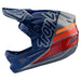 Troy Lee Designs D3 Fiberlite BMX Race Helmet-Silhouette Navy/Silver - 2