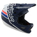 Troy Lee Designs D3 Fiberlite BMX Race Helmet-Silhouette Navy/White - 4