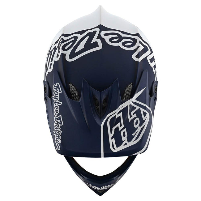 Troy Lee Designs D3 Fiberlite BMX Race Helmet-Silhouette Navy/White - 5
