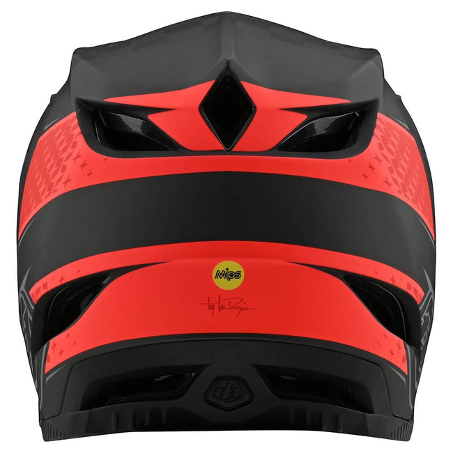 Troy Lee Designs D4 Carbon Freedom 2 MIPS BMX Race Helmet-Black/Red - 3