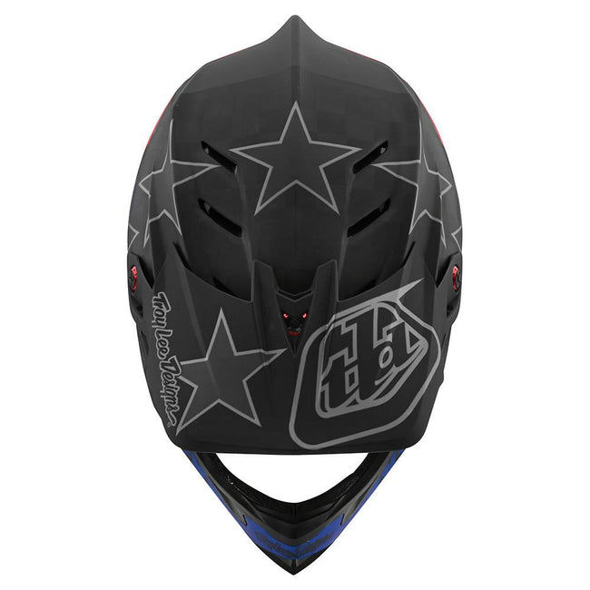 Troy Lee Designs D4 Carbon Freedom 2 MIPS BMX Race Helmet-Black/Red - 5