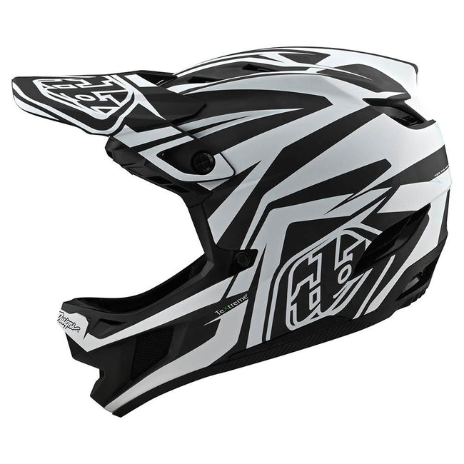 Troy Lee Designs D4 Carbon MIPS BMX Race Helmet-Slash Black/White - 2