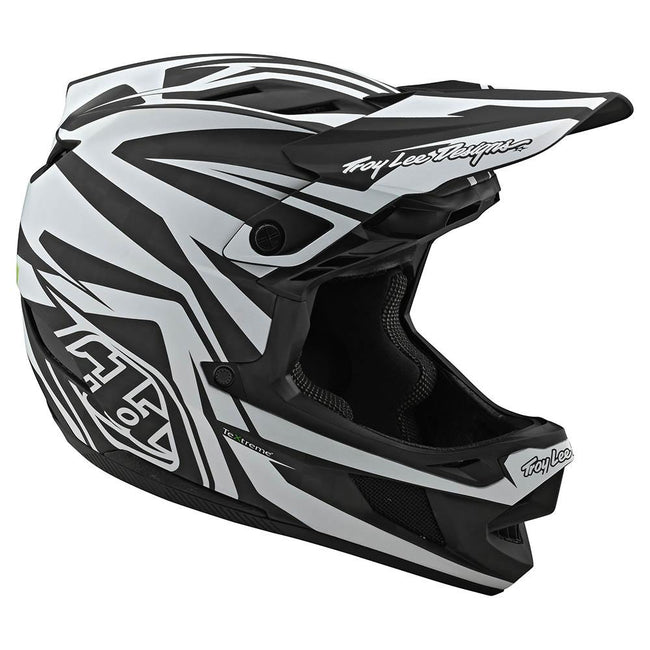 Troy Lee Designs D4 Carbon MIPS BMX Race Helmet-Slash Black/White - 4