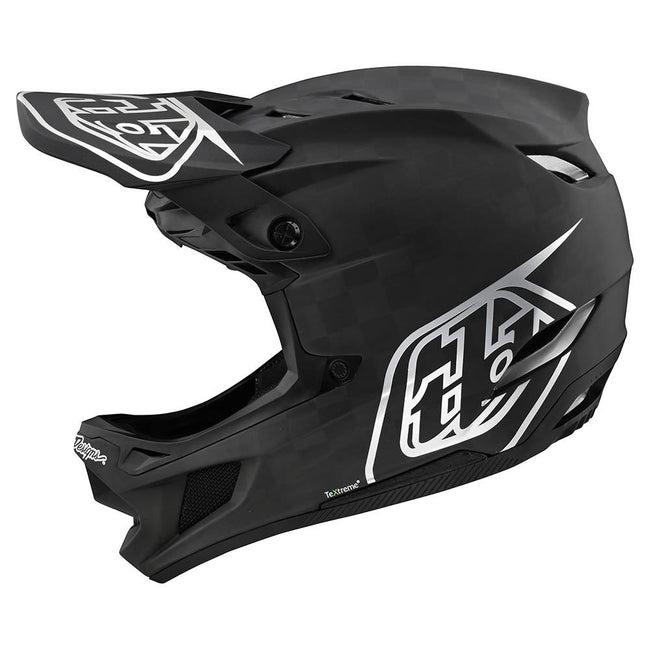 Troy Lee Designs D4 Carbon MIPS BMX Race Helmet-Stealth Black/Silver - 2