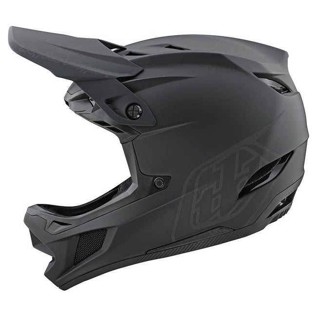 Troy Lee Designs D4 Composite MIPS BMX Race Helmet-Stealth Black/Gray - 2