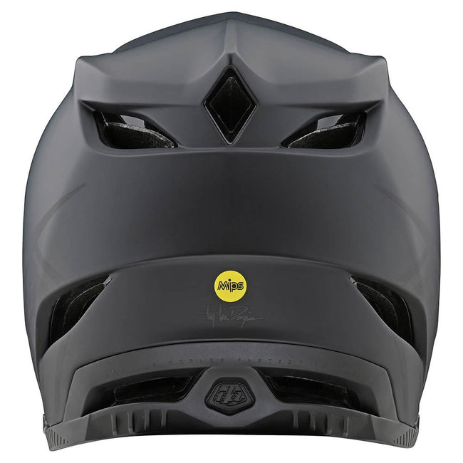 Troy Lee Designs D4 Composite MIPS BMX Race Helmet-Stealth Black/Gray - 3