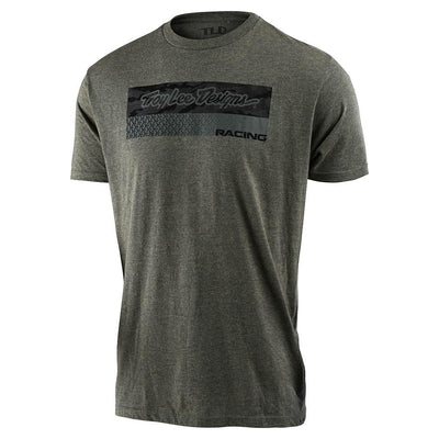 Troy Lee Designs Racing Block Fade T-Shirt-Sage/Black/Heather