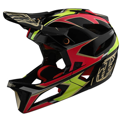 Troy Lee Designs Stage MIPS BMX Race Helmet-Ropo Pink/Yellow