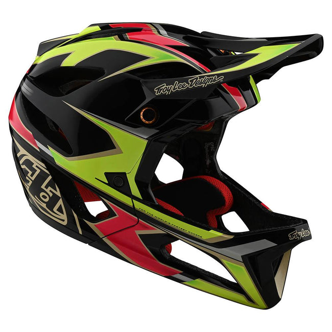 Troy Lee Designs Stage MIPS BMX Race Helmet-Ropo Pink/Yellow - 4