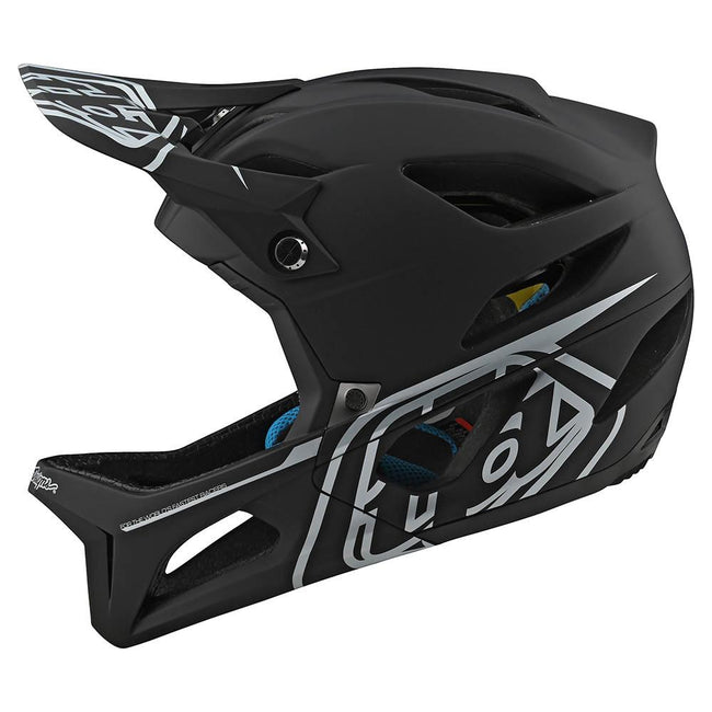 Troy Lee Designs Stage MIPS Helmet-Stealth Black/Silver - 2